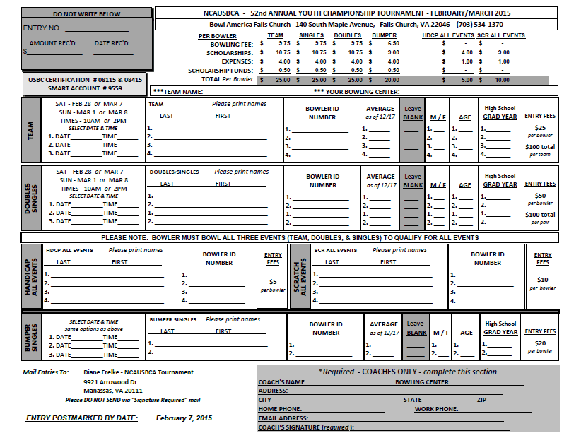 Entry Form